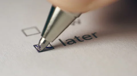 Later Checkbox Marking Survey Stock Footage 43217038