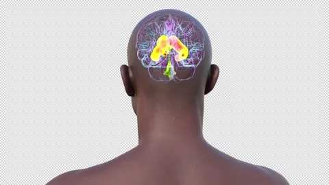 Lateral brain ventricles, animation Stock Footage 295182524