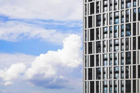 Lateral facade of the building. Stock Photos