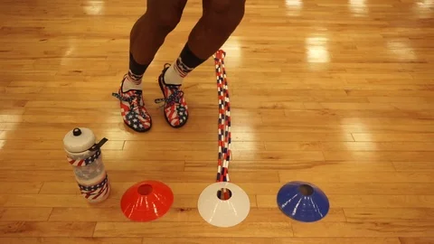 Lateral hop Stock Footage 126308534