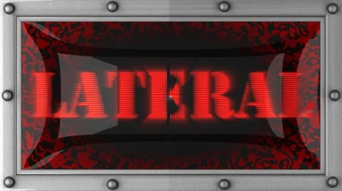 Lateral on led 動画素材 8760056