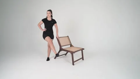 Lateral leg swing Stock Footage 314195404