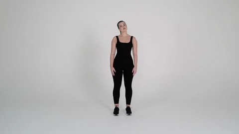 - Lateral neck flexion (side bends) Stock Footage 314193657