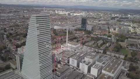 Lateral Orbit Around Roche Construction Site Video stock 331924897