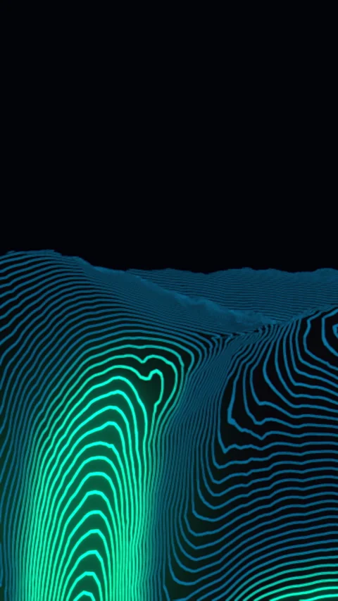 Lateral Pan Over Asymmetrical Metallic Vortex, Vertical Video 9:16 4K Stock Footage 336745646