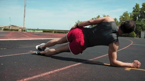 Lateral Plank Pose In Perfect Shape Stock Footage 278675635