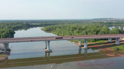 The lateral shot the road. Stock Footage 112002838