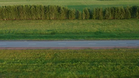 The lateral shot the road. 스톡 동영상 112095612