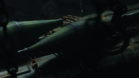 Lateral tracking shot of bombshells from RPG Stock Footage 337745226