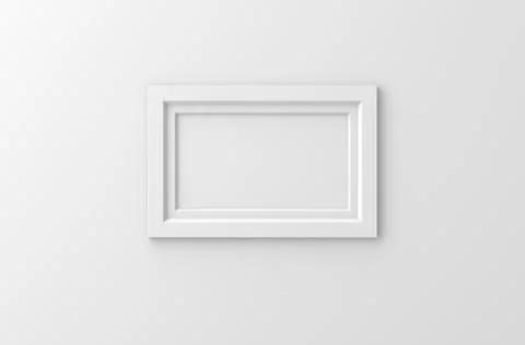 Lateral white frame Stock Illustration