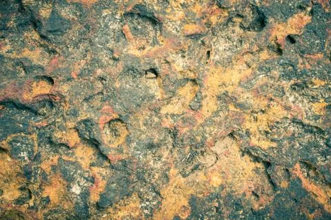Laterite Stone Texture or Stone Background for Design in Vintage Tone Photos
