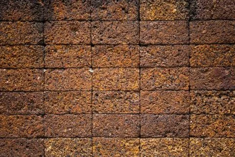 Laterite Stone Wall Stock Photos