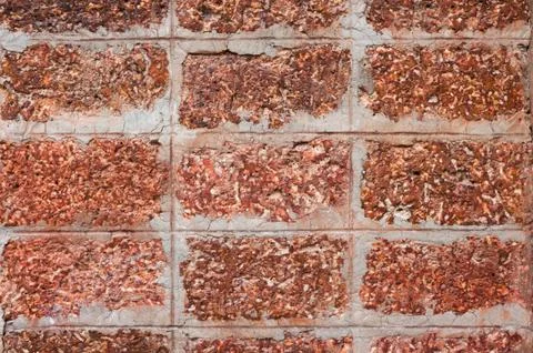 Laterite wall background Stock Photos