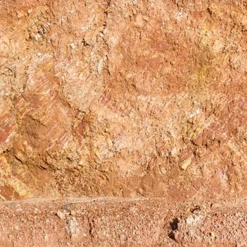 Lateritic soil cross section Stock Photos