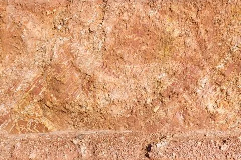 Lateritic soil cross section Stock Photos