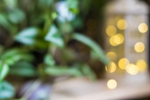 Latern lights unfocused Stock Photos