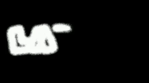 Laters Text Spraypaint Effect Graffiti Kit Masks Collection Stock-Footage 113890970