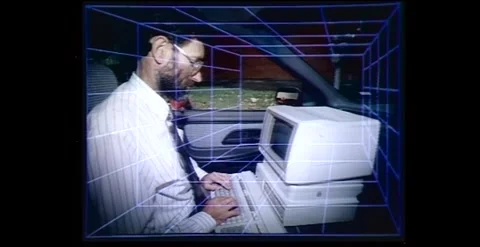 LATEST COMPUTERS IN THE EARLY 90's Stock-Footage 273665544
