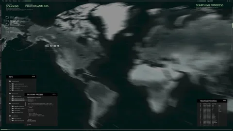 Latest criminal data displayed in special software. Activity in Kiev Ukraine. UI Stock Footage 278033160