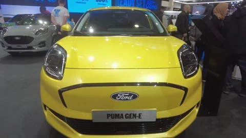 Latest ford puma gen e showcased 2026 brussels motor show electric compact Stock Footage 328206957