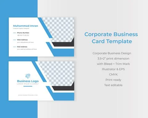 Latest Gradient color Creative Corporate Business identity id Card vector Stock Illustration