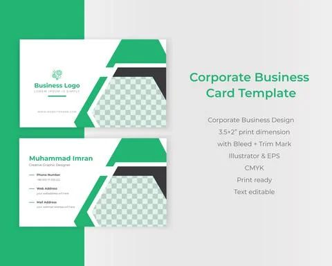 Latest Gradient color Creative Corporate Business identity id Card vector Stock Illustration