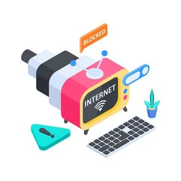 Latest isometric illustration of cloud security and network data protection. 스톡 일러스트
