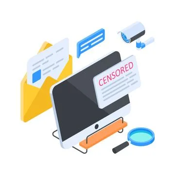 Latest isometric illustration featuring software development workspace for イラスト素材