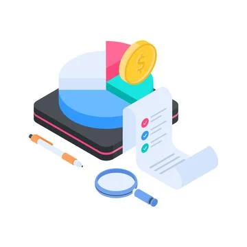 Latest isometric illustration featuring software development workspace for イラスト素材