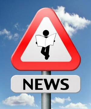 Latest news Illustrazione stock