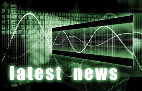 Latest news 库存插图