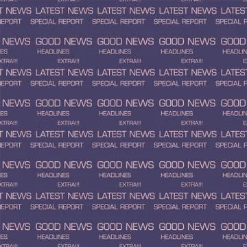 Latest news seamless patterns Stock Illustration