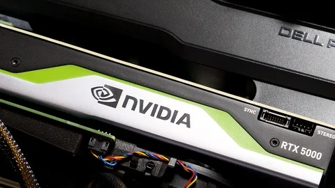 Latest Nvidia Quadro RTX 5000 workstation professional video card 스톡 동영상 103339316