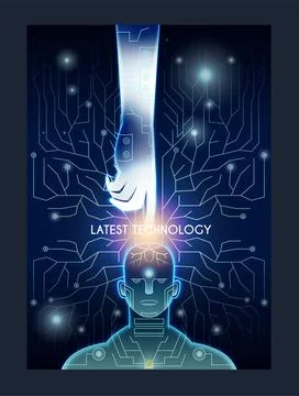 Latest technology and science vector concept Stock Illustration