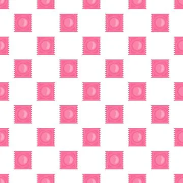 Latex condom pattern seamless Stock-Illustration