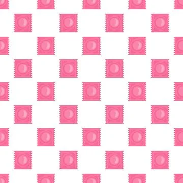 Latex condom pattern seamless Stock-Illustration