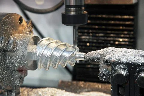 Lathe, cnc milling machine Stock Photos