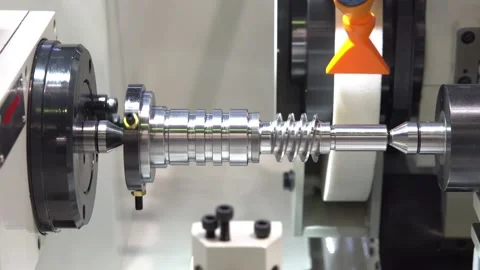 Lathe industrial machine Stock Footage 90103803