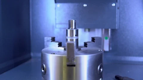 Lathe machine on the factory. Stock Footage 112161951