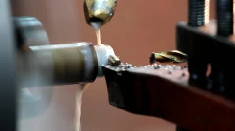Lathe machine Stock Footage 20530965