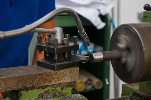 Lathe machine Stock Photos