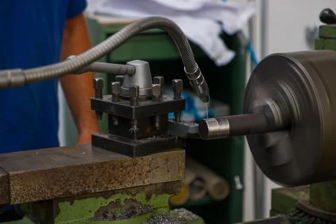 Lathe machine Stock Photos