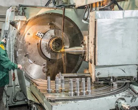 Lathe machine Stock Photos