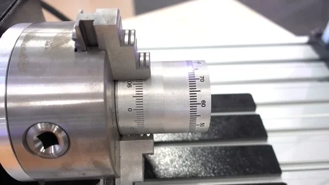Lathe Measuring Machine Stock Footage 116624556
