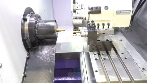 Lathe Measuring Machine Stock Footage 116624699