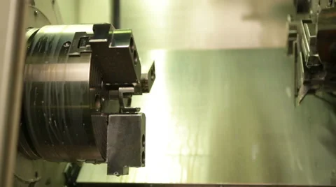 Lathe in operation Stock Footage 46170970