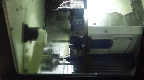 Lathe in operation Stock Footage 46171444
