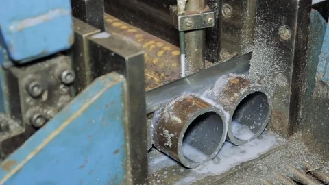 A lathe processes the metal workpiece with coolant which cool the tool  Stock-Footage 111247308
