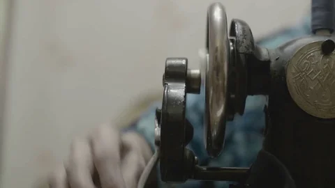 Lathe sewing machine Stock Footage 73207221
