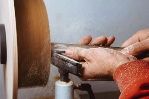 Lathe on a tree 库存照片